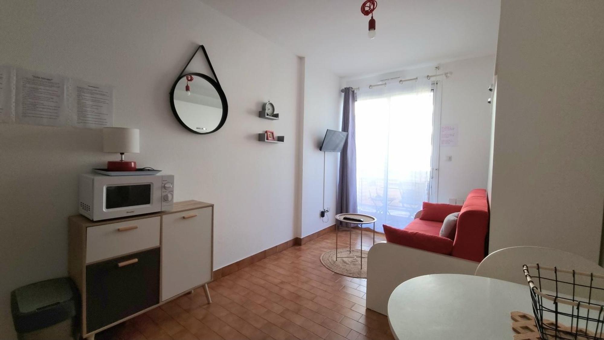 Studio Cozy En Bord De Plage Avec Vue Mer Et Wifi Canet-en-Roussillon Kültér fotó