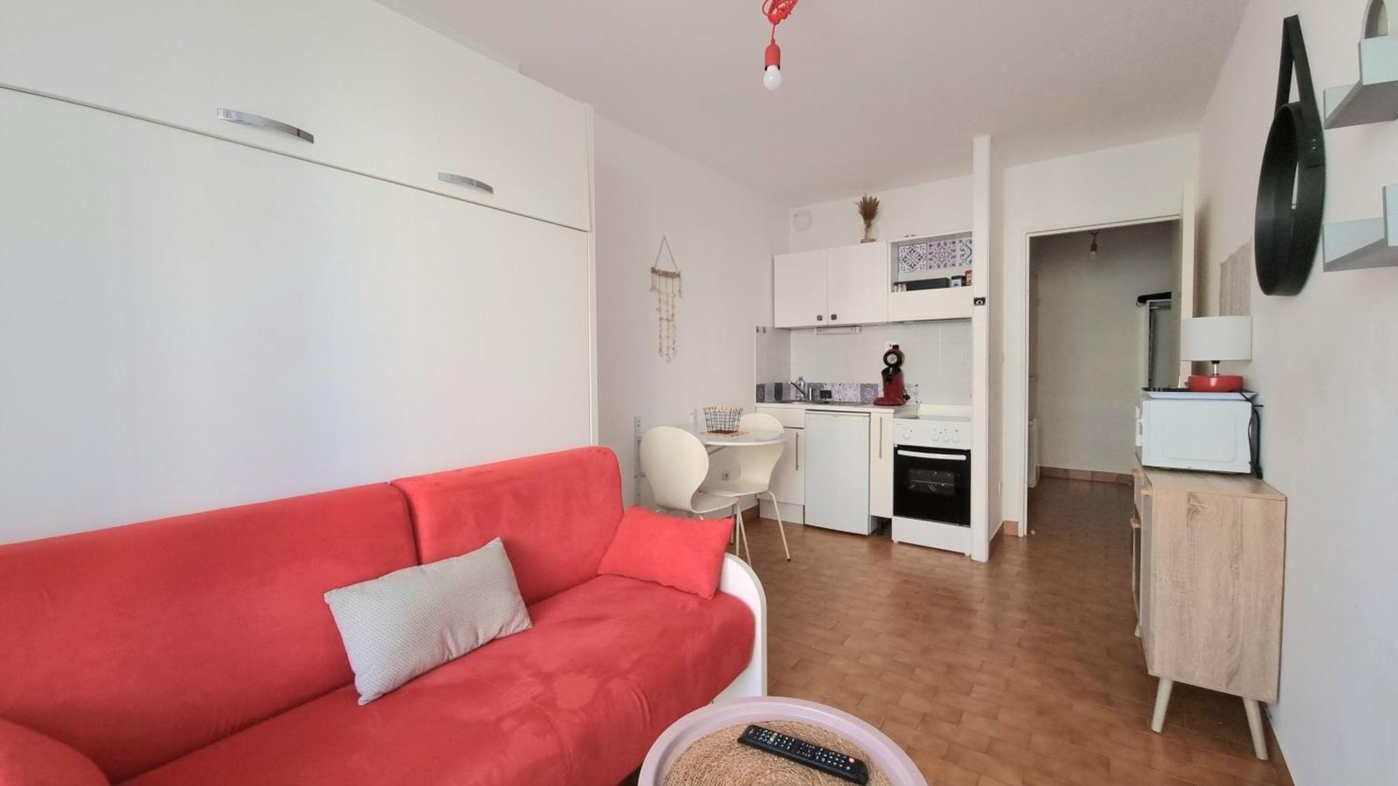 Studio Cozy En Bord De Plage Avec Vue Mer Et Wifi Canet-en-Roussillon Kültér fotó